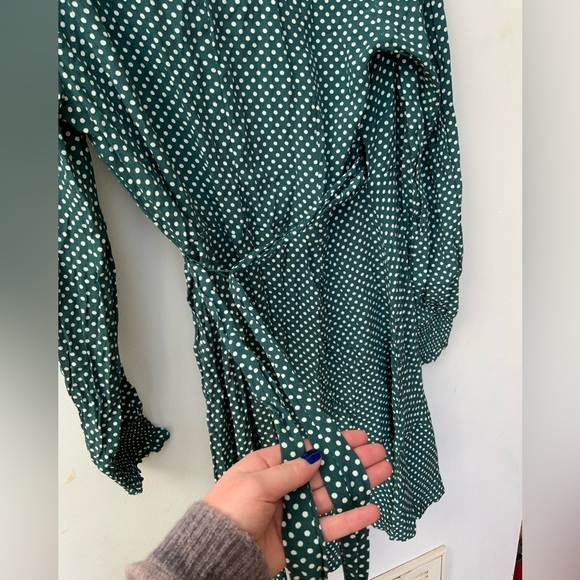 Loft Polka Dot Wrap Dress NWT - Picture 4 of 5